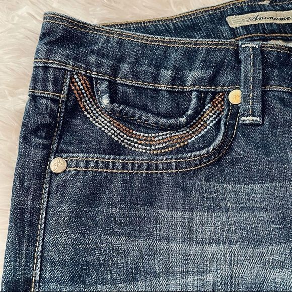 Anoname Bermuda Jean Shorts Dark Denim 25 - Picture 7 of 13